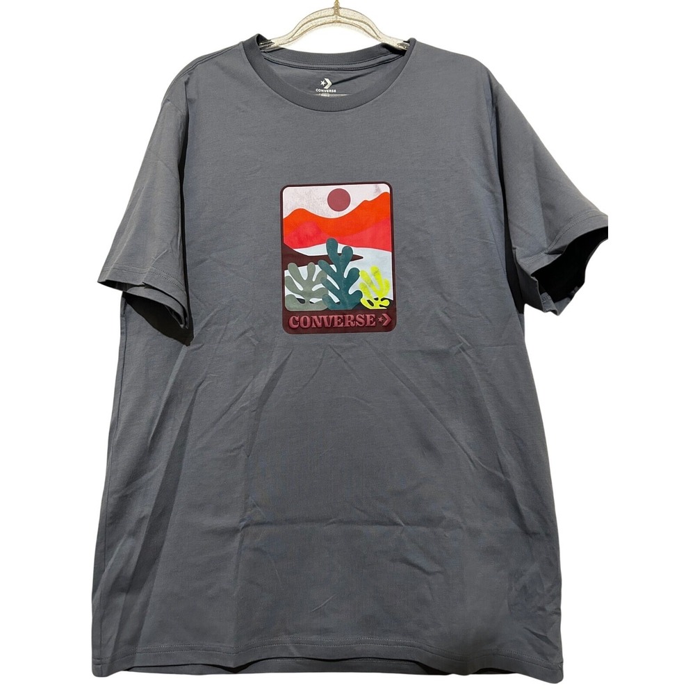 Converse Gray Sunrise T-Shirt Medium